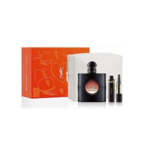 Black Opium, zestaw: woda perfumowana 50 ml, tusz do rzęs Lash Clash 2 ml + kosmetyczka