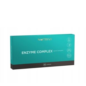 Nutrivi, Enzyme Complex, suplementy diety, regulacja pracy jelit, 60 szt.