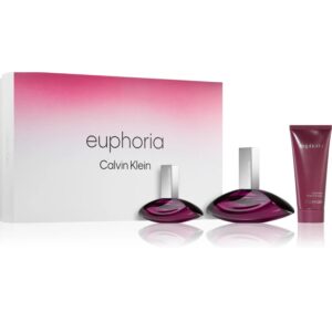 Euphoria, zestaw: woda perfumowana 100 ml + 30 ml, perfumowane mleczko do ciała 100 ml
