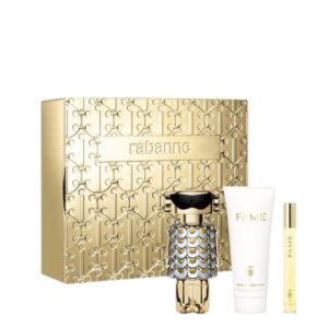 Fame, zestaw: woda perfumowana 80 ml, 10 ml + balsam do ciała 100 ml