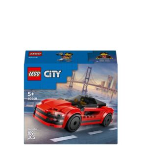 City, 60448, czerwony samochód sportowy